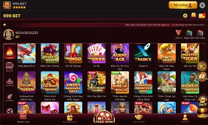Ưu điểm nổi bật của cổng game 999Bet