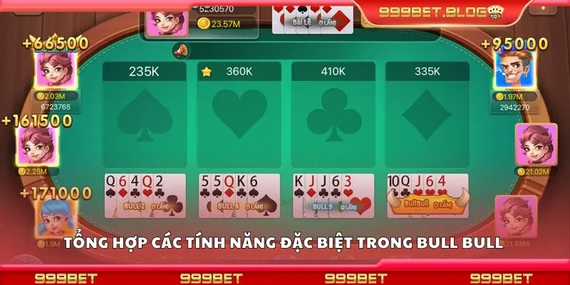 Tổng hợp các tính năng đặc biệt trong bull bull 