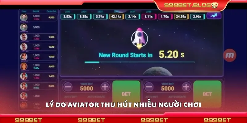 Lý do aviator thu hút nhiều người chơi